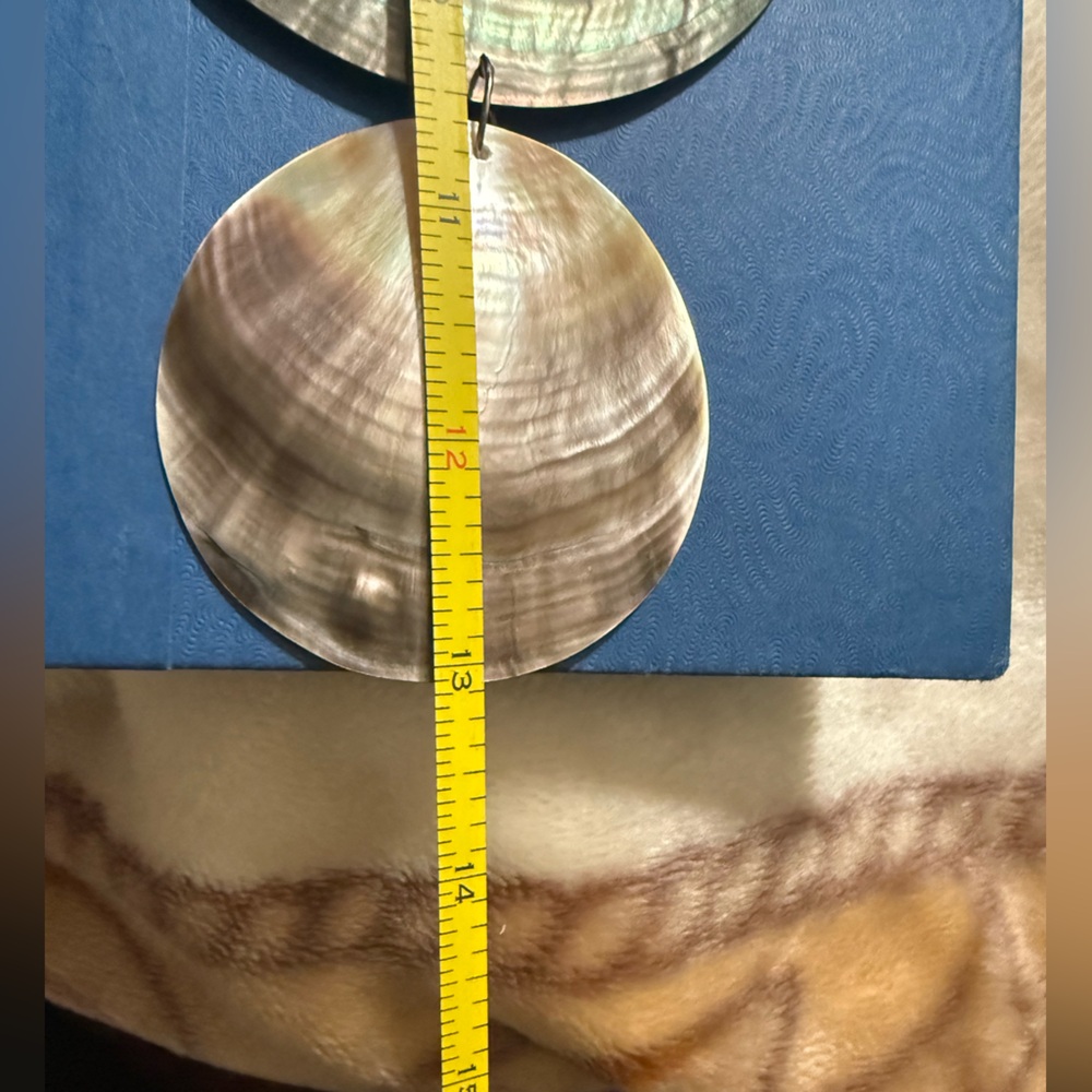 Beaded Iridescent Shell Necklace - Picture 2 of 5